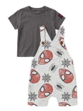 Marvel Spiderman Shortall Set 12-18M